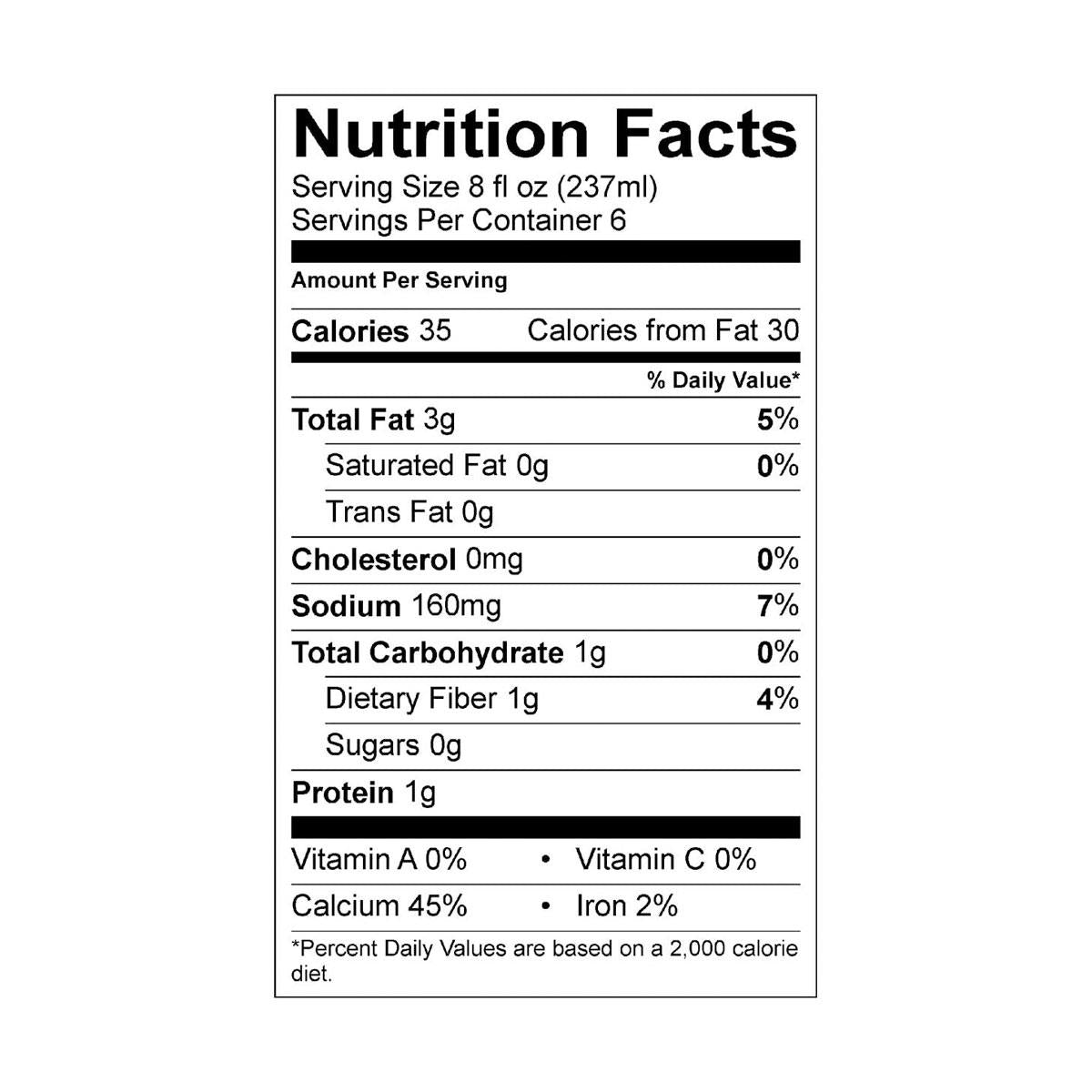 Almond Milk (Unsweetened) - 1.4 L