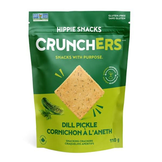 CRUNCHERS DILL PICKLE SNACKING CRACKERS - 110g