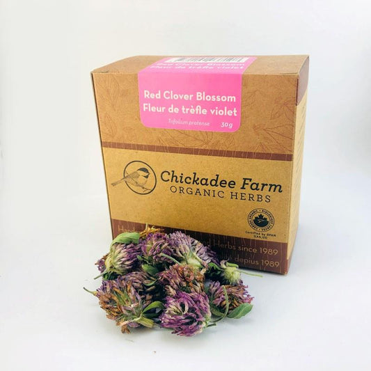 Chickadee Farm Organic Red Clover Blossoms (whole) Tea, 30g