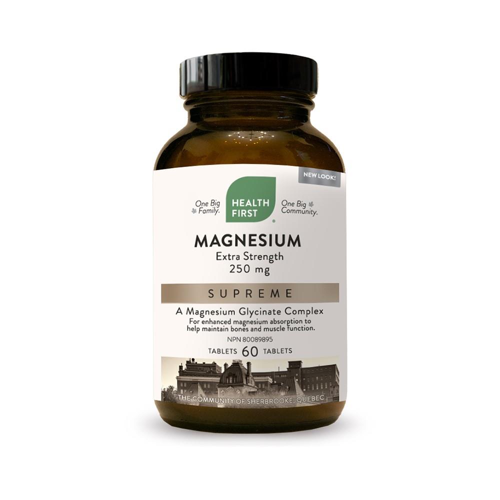 Magnesium Supreme Extra Strength - 250 mg / 60 Tablets