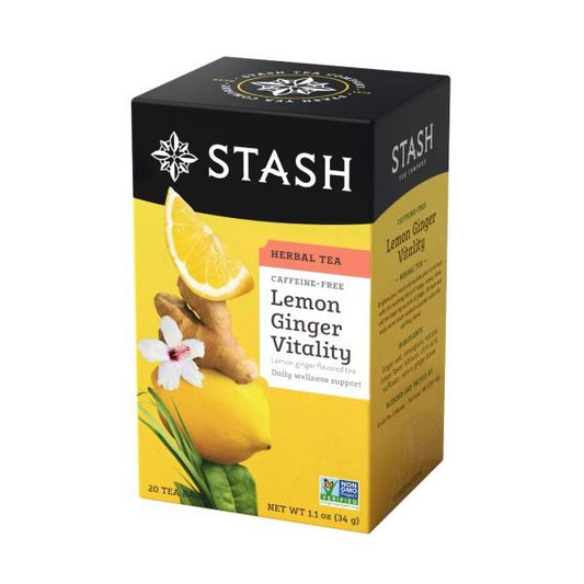 STASH TEA LEMON GINGER 18 BAGS