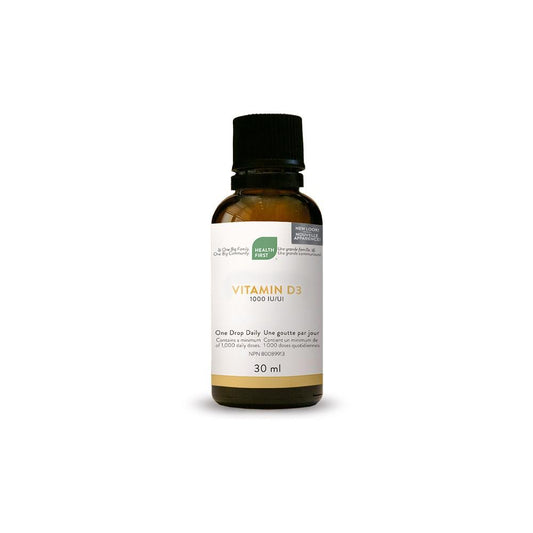 HEALTH FIRST VITAMIN D3 LIQUID - 1000 IU 30ml
