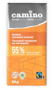 CAMINO CHOC BAR 55% S CARAMEL 100G