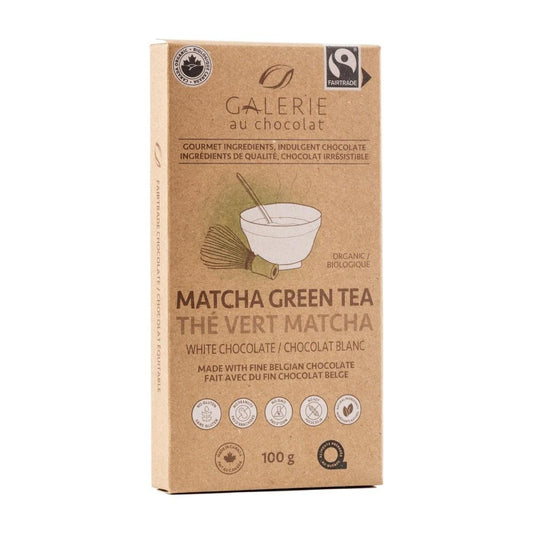 GALERIE AU BAR GREEN TEA WHITE CHOCOLATE 100G