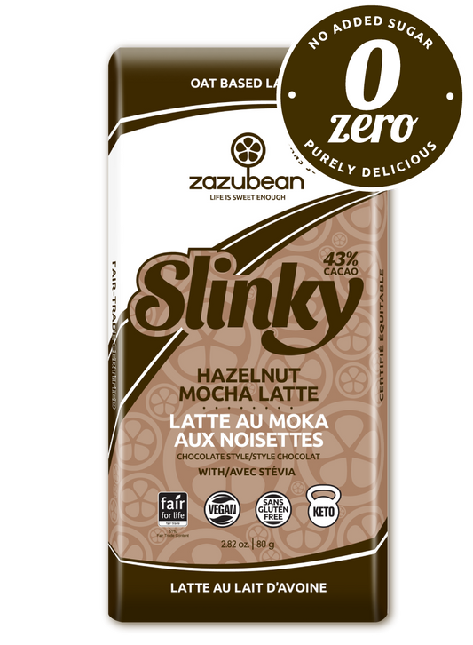 ZAZUBEAN BAR SLINKY HAZELNUT 80G