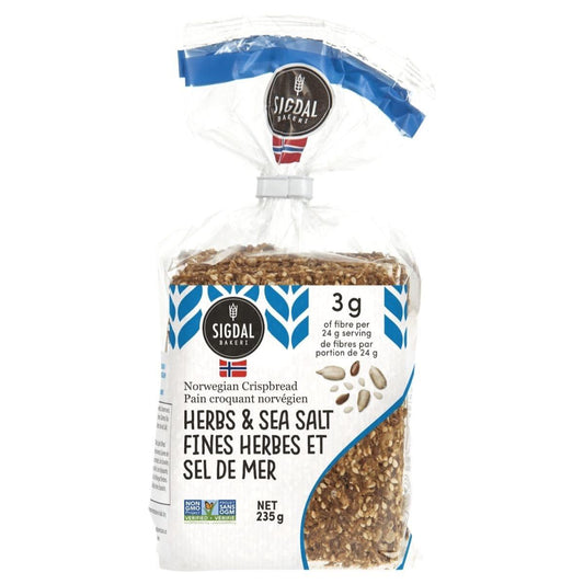 SIGDAL CRISPBREAD HERBS&SS 235G