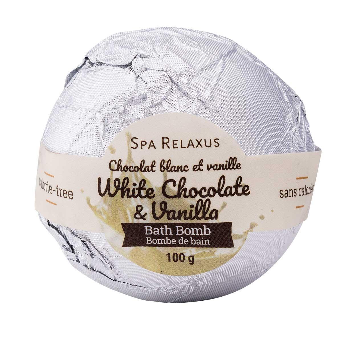 RELAXUS BATH BOMBS WHITE CHOCOLATE & VANILLA 100G