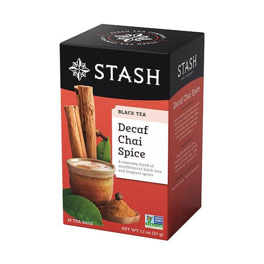 STASH TEA DECAF CHAI SPICE 18T BAGS