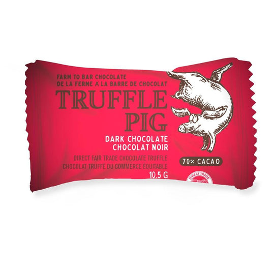 HAGENSBORG CHOCOLATES LTD. TRUFFLE PIG DARK CHOCOLATE, 11.5G