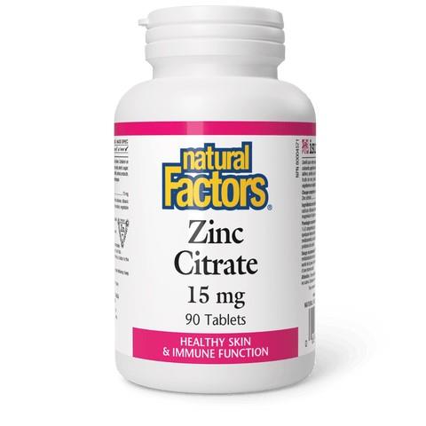 Zinc Citrate, 15mg, 90 Tabs