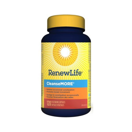 RENEW LIFE CLEANSEMORE COLON SUPPORT, 120CAPS