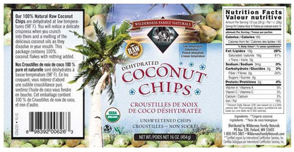 Wilderness Family Naturals Organic Coconut Chips - 454g
