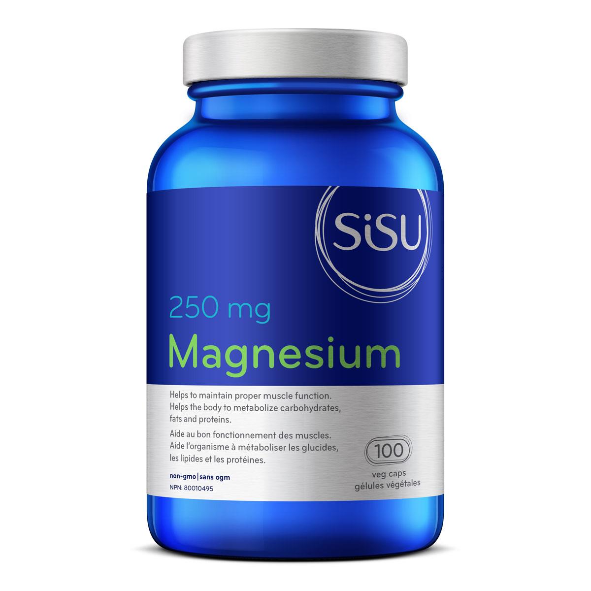 Magnesium 250 mg - 100 Vegetarian Capsules