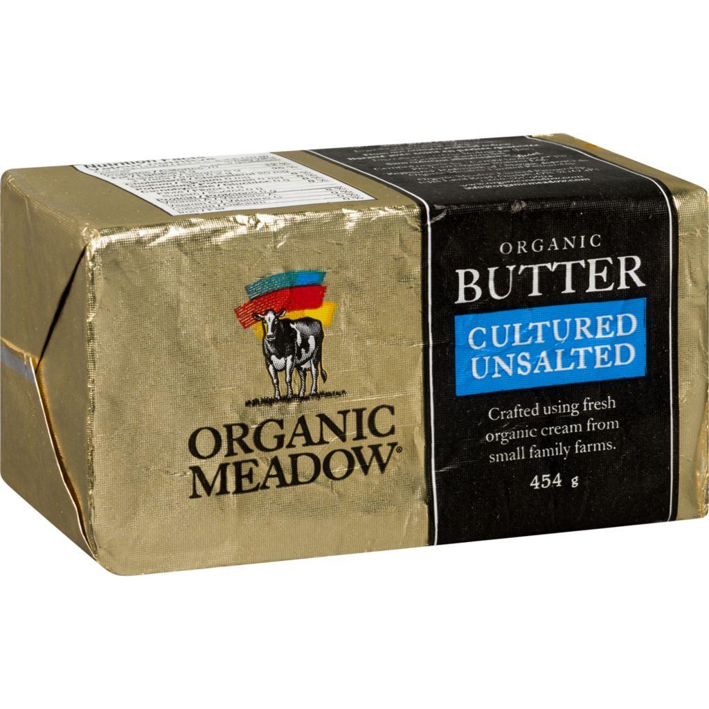 ORGANIC MEADOW BUTTER UNSALTED, 454g