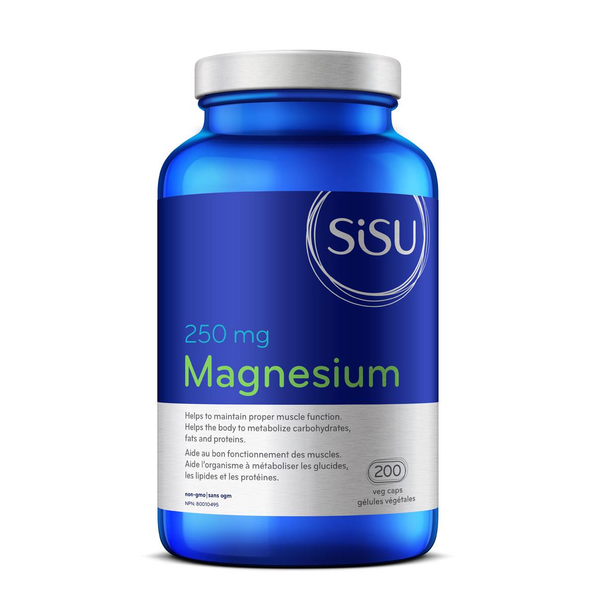 Magnesium 250 mg - 200 Vegetarian Capsules
