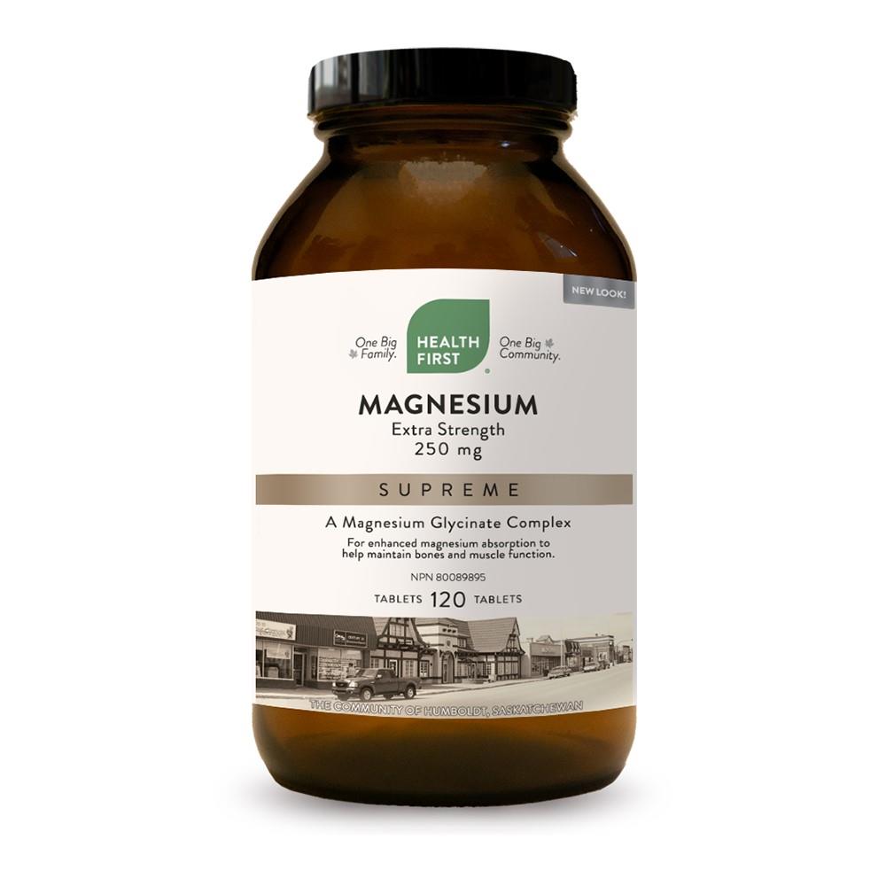 Magnesium Supreme Extra Strength - 250 mg / 120 Tablets
