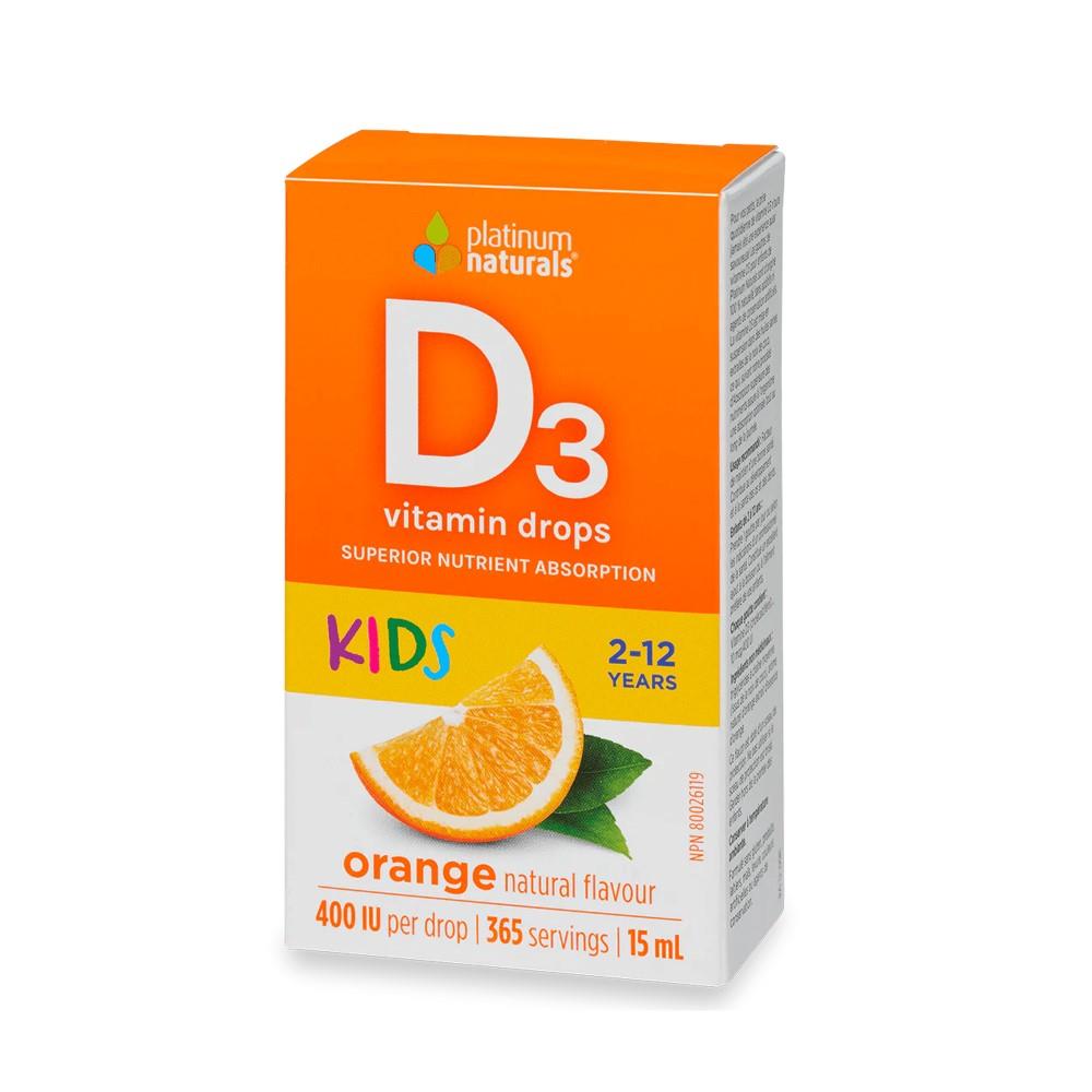 Delicious D3 for Kids 400IU - 15 mL (Orange)