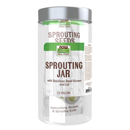 NOW SPROUTING JAR GLASS 1/2 gallon (1.89 litre)