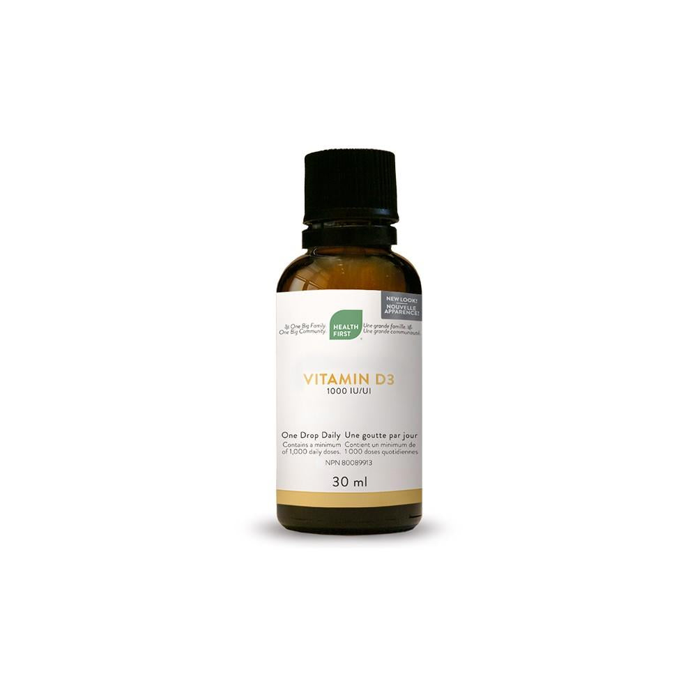 HEALTH FIRST VITAMIN D3 LIQUID - 1000 IU 30ml