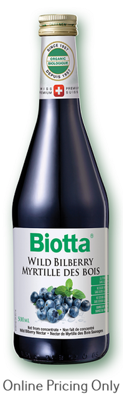 BIOTTA JUICE BILBERRY 500ML