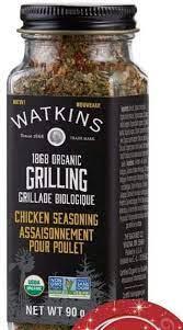 WATKINS GRILLING SPICE CHICKEN 90G