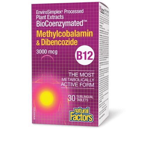 B12 METHYLCOBALAMIN & DIBENCOZIDE - 3000mcg / 30 TABLETS