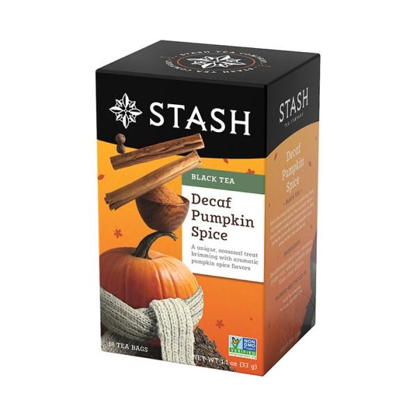 STASH TEA PUMPKIN SPICE DECAF 18T BAGS