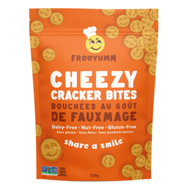 FREEYUMM CRACKER BITES CHEEZY 120G
