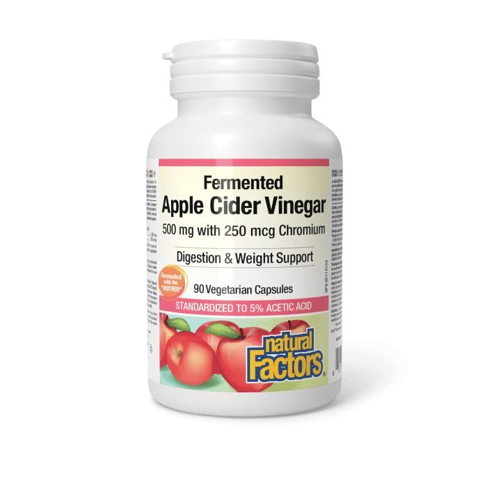 APPLE CIDER VINGEGAR with CHROMIUM - 500mg + 250mcg / 90 CAPSULES