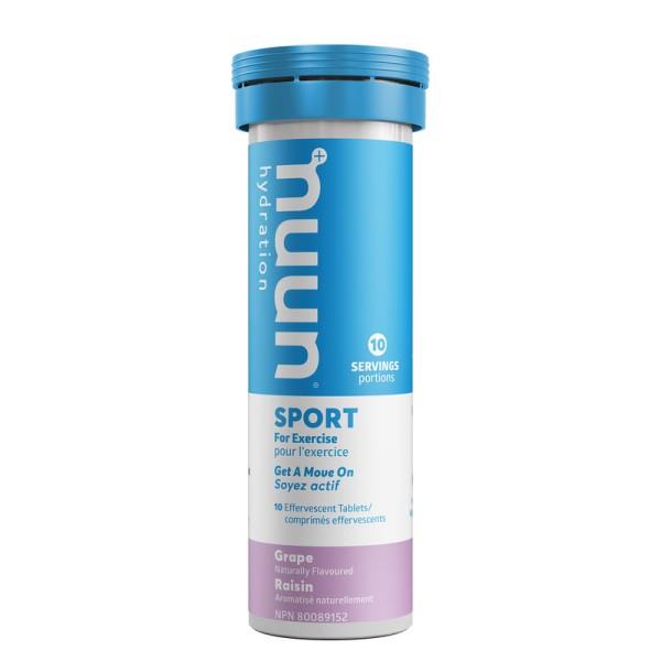 NUUN EFFERVESCENT TABLETS GRAPE 10 TABS