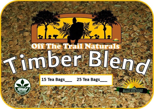 BOREAL WILD FOODS TEA TIMBER BLEND CHAGA PINE BIRCH /25TBAGS