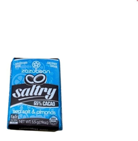 ZAZUBEAN DARK CHOC TEEZERS 80% OR SEASALT ALMOND / 5.5G