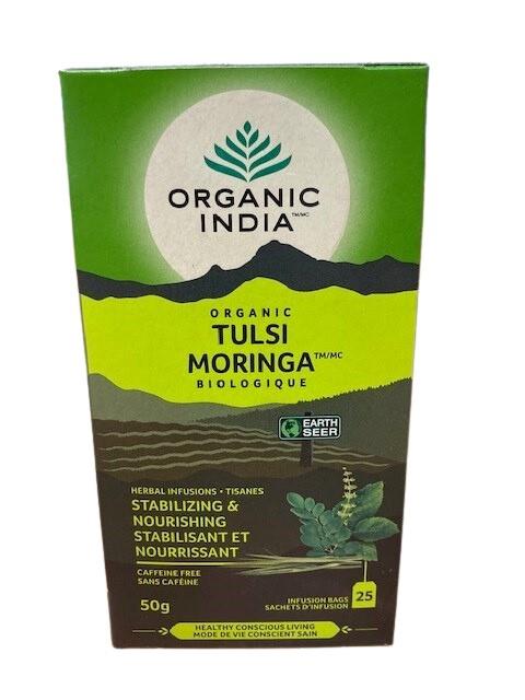 ORG INDIA TULSI MORINGA 25 INFUSION BAGS