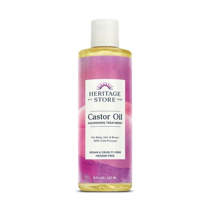 HERITAGE STORE CASTOR OIL COLD-PRESSED - 237ml