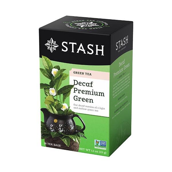 STASH TEA PREMIUM GREEN DECAF 18TBAGS